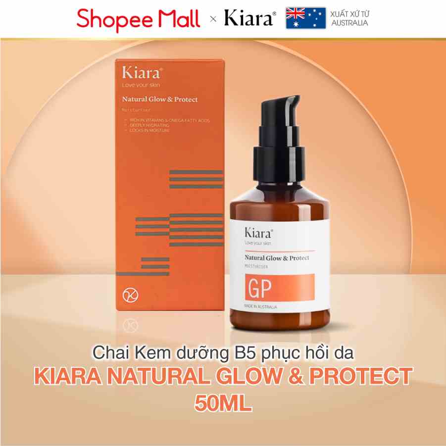 [Deal] Kem dưỡng ẩm B5 phục hồi da chống lão hóa Kiara Natural Glow & Protect 50ml