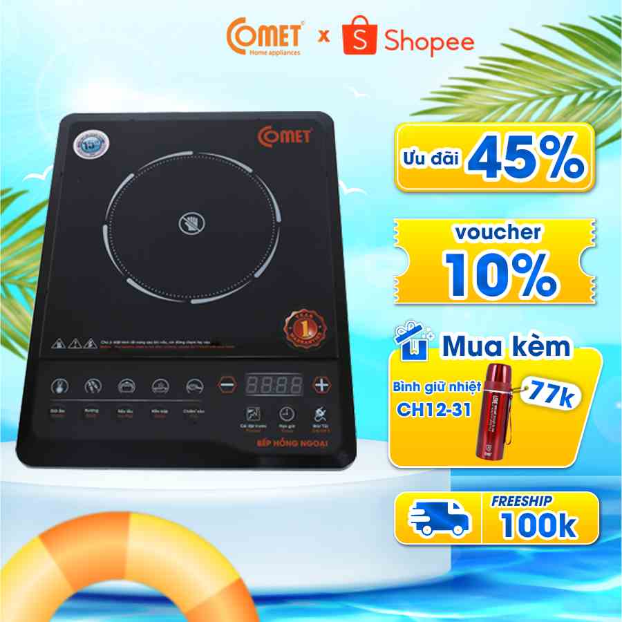 [Mã ELRE2TR giảm 8% đơn 500K] Bếp hồng ngoại Comet CM5517