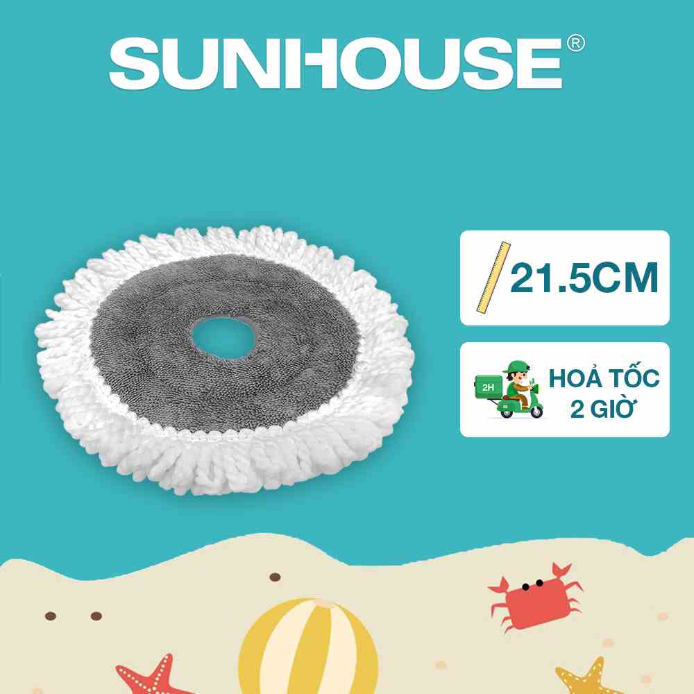 Bông lau nhà xoay 360 độ thế hệ mới SUNHOUSE KS-CO260S