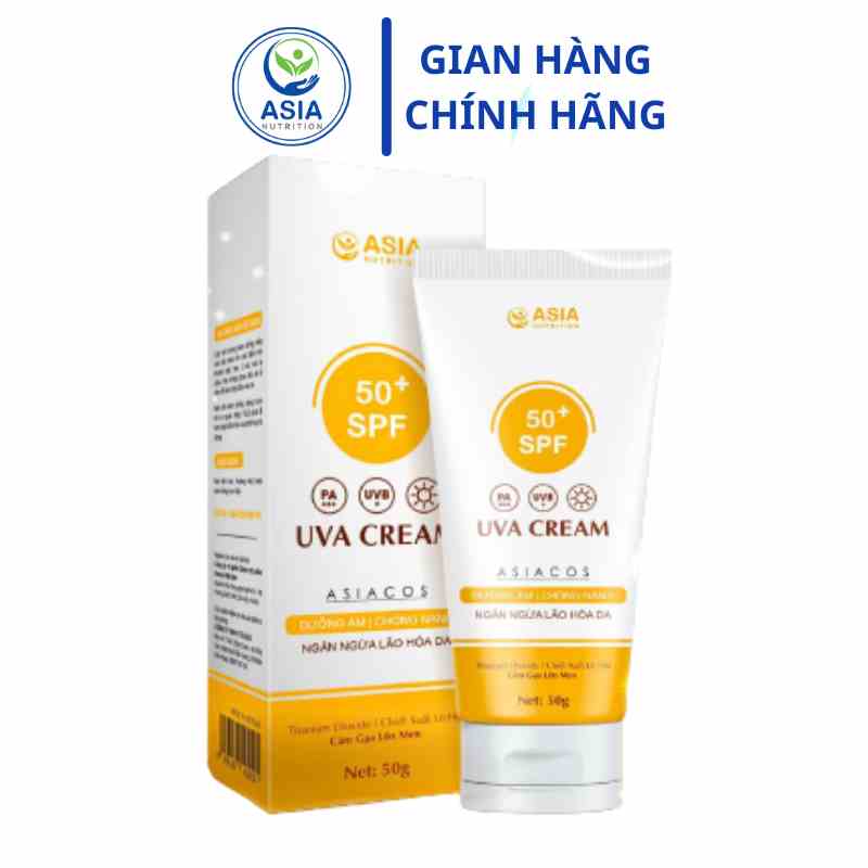 [Mã BMLTB200 giảm đến 100K đơn 499K] Kem chống nắng cao cấp Asia 50spf+ giúp giữ ẩm, chống nắng, ngăn ngừa lão hóa da