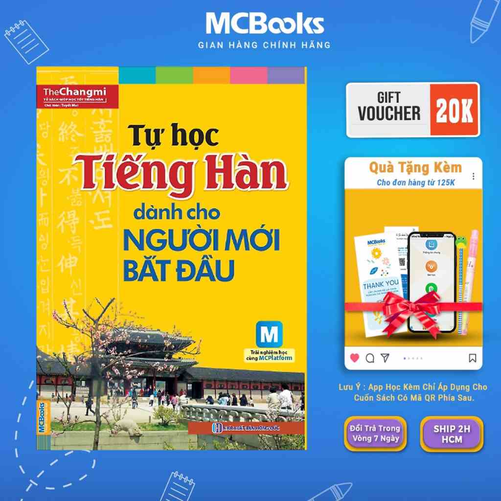 Sách - Tự học tiếng Hàn cho người mới bắt đầu Mcbooks