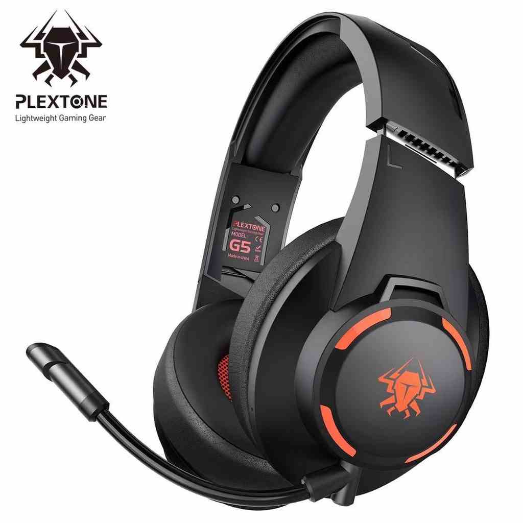 Tai nghe chơi game không dây Plextone G5 BT5.1 45ms có thể gập lại kèm mic giảm tiếng ồn