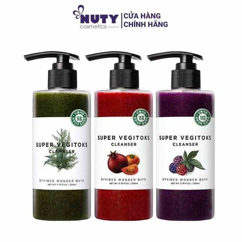 Sữa Rửa Mặt Thải Độc Rau Củ Wonder Bath Super Vegitoks Cleanser (300ml)