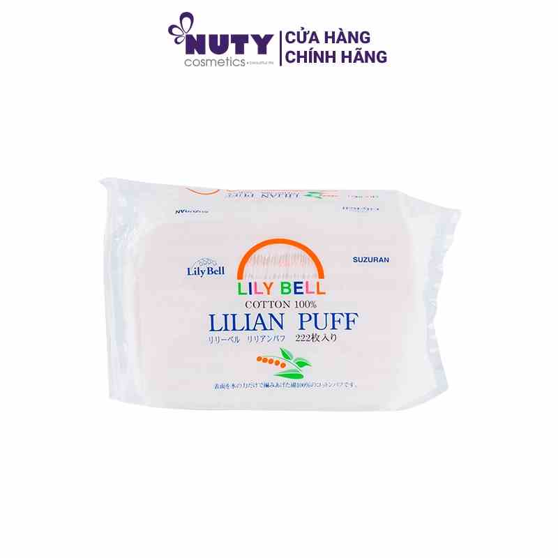 Bông Tẩy Trang Lily Bell Lilian Puff Cotton (222 miếng)