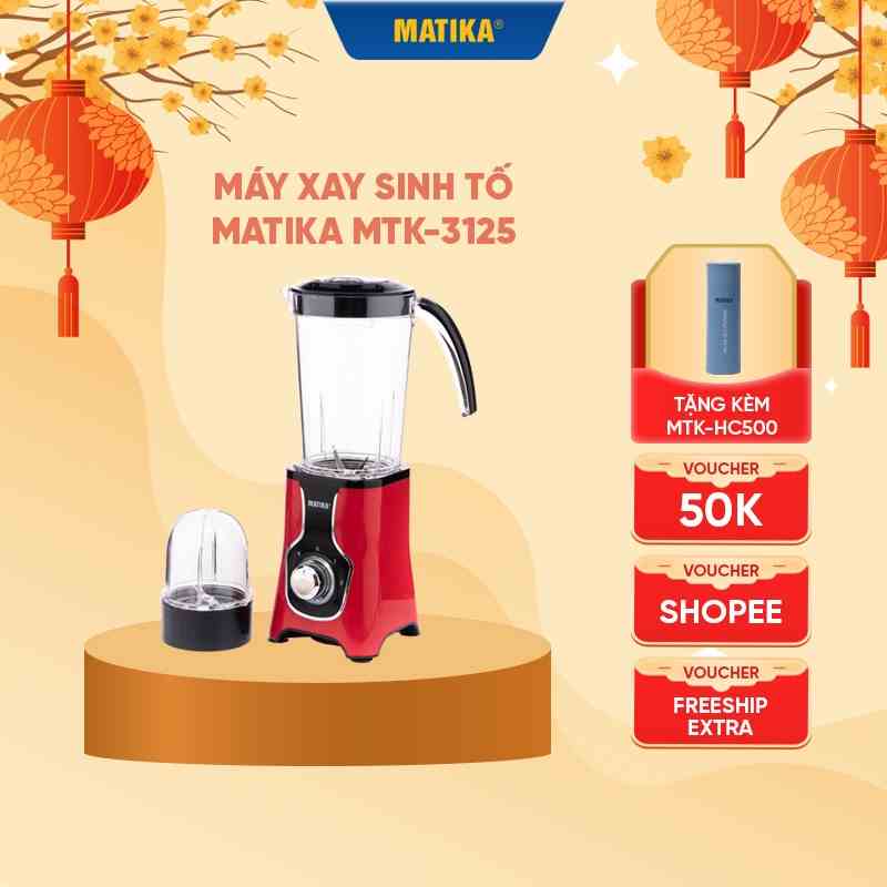 Máy Xay Sinh Tố Đa Năng MATIKA 220W 2 Cối MTK3125