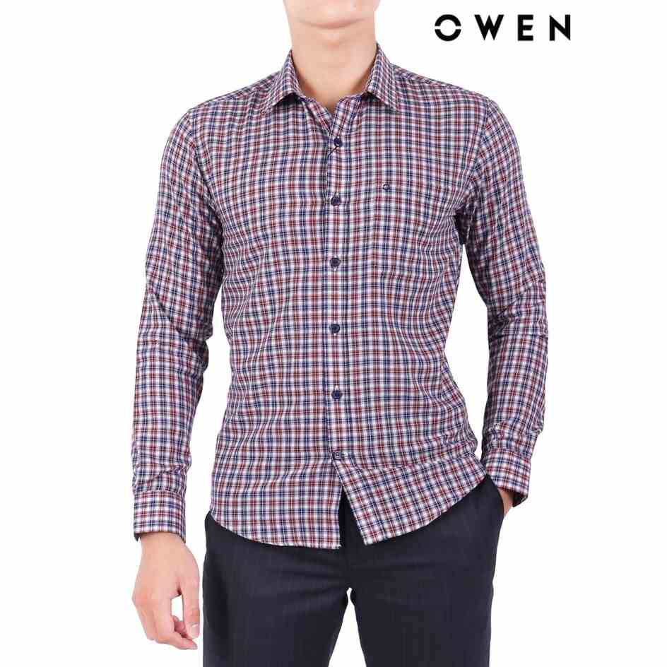 Áo sơ mi dài tay OWEN Regularfit Đỏ - AR20850DT