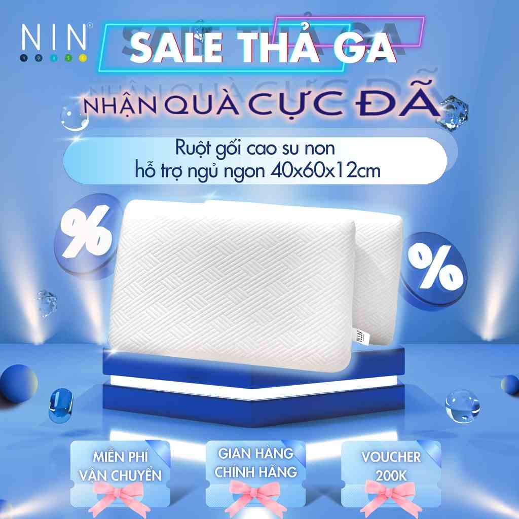 Ruột gối cao su non hỗ trợ ngủ ngon NIN House (1 cái)