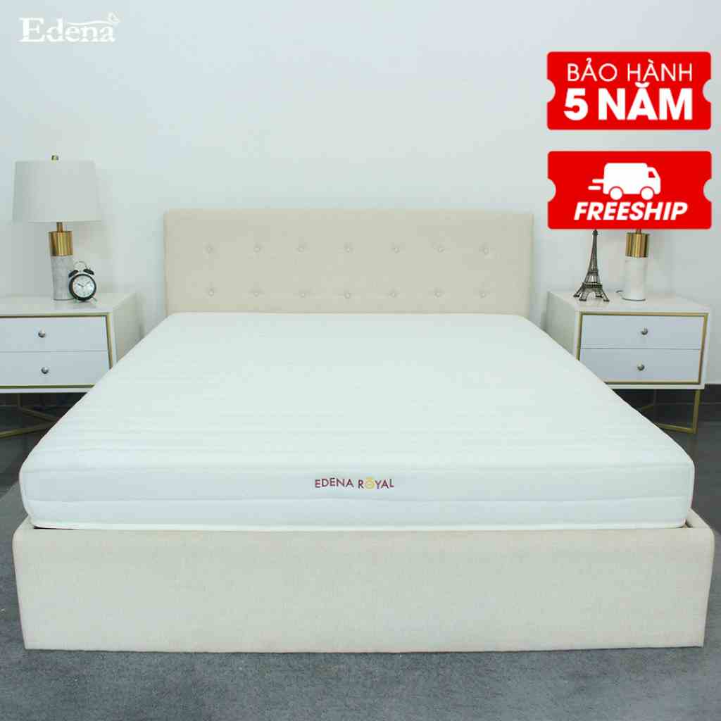 [Mã BMLT200 giảm đến 200K đơn 499K] Nệm Edena Royal, Nệm Foam cao cấp, Nhiều lỗ thông thoáng