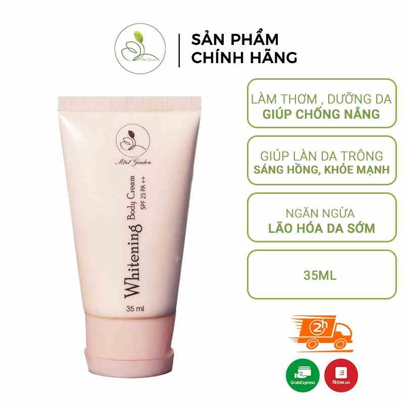 Kem dưỡng toàn thân MINI GARDEN Whitening Body Cream SPF 25 PA ++ 35ML dưỡng làn da sáng PV1013