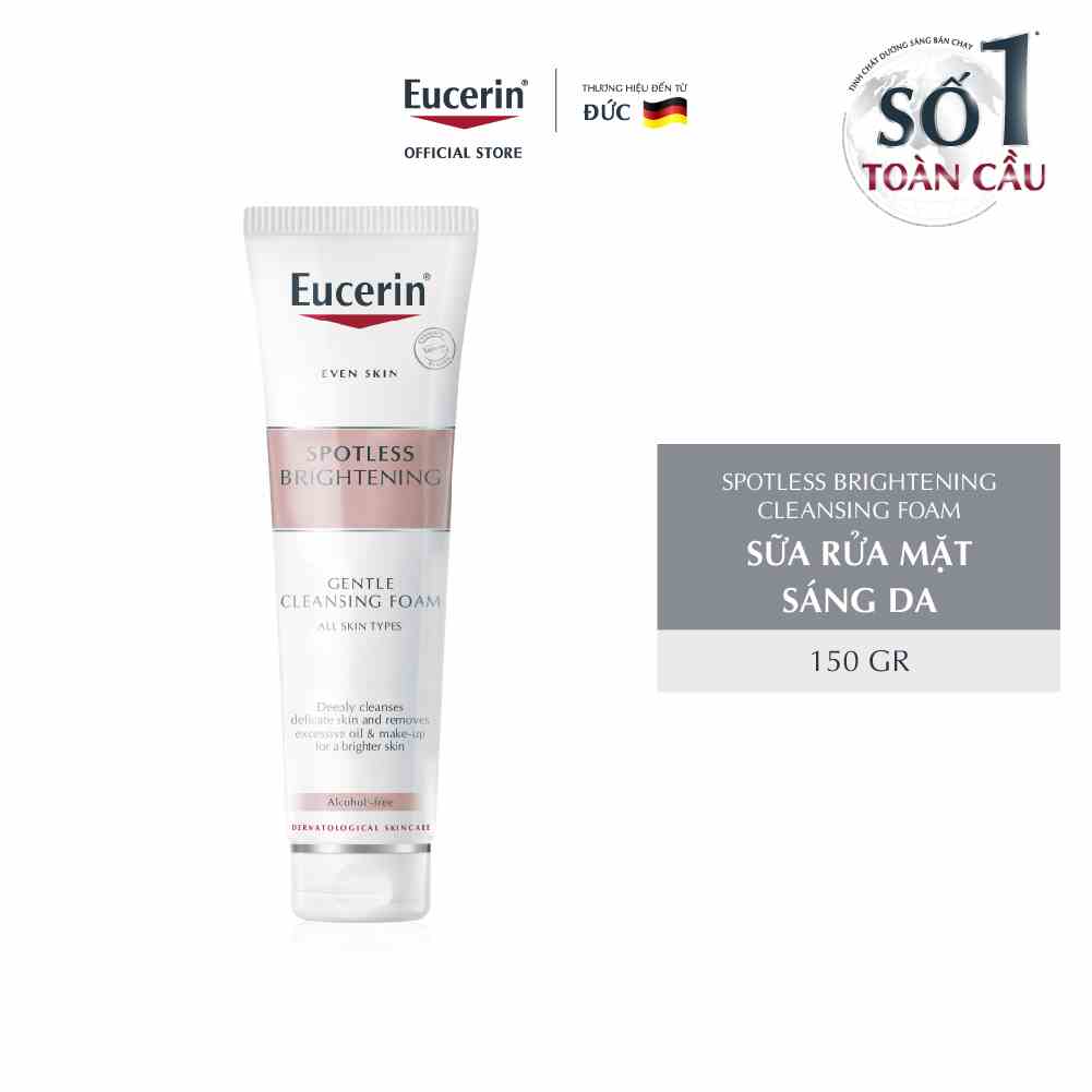 [HB Gift] Sữa rửa mặt sáng da Eucerin Spotless Brightening Cleansing Foam 150g