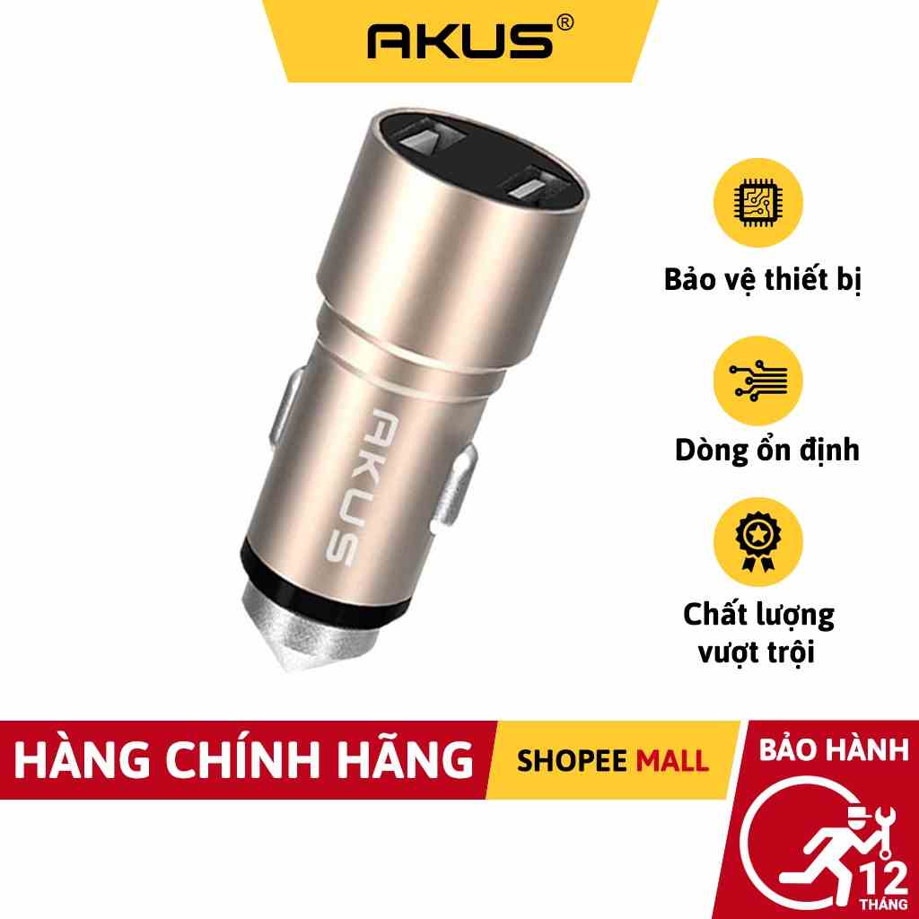 Sạc ô tô xe hơi Akus - OT3 Hàng chính hãng - Bảo hành 12 tháng - Akus