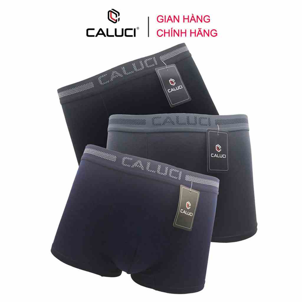 [Mã BMLTB35 giảm đến 35K đơn 99K] Combo 3 quần sịp đùi nam CALUCI CBX08, thời trang, vải sợi sồi thân thiện với làn da