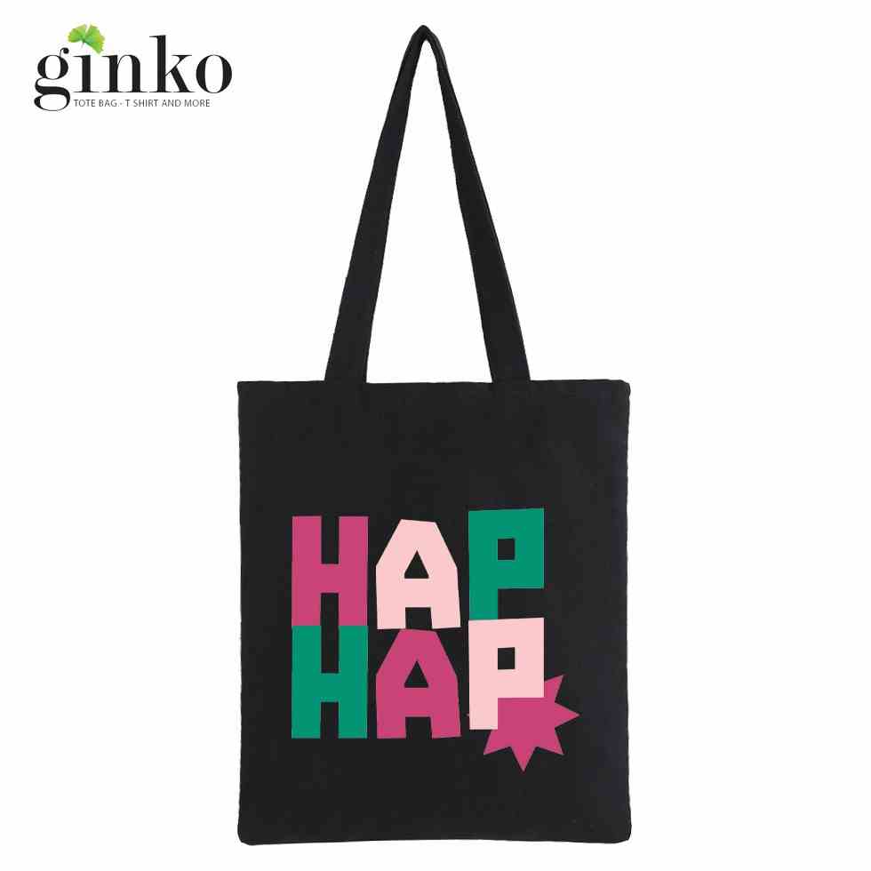 [Mã BMLTA35 giảm đến 35K đơn 99K] Túi tote vải GINKO dây kéo in hình retro style collection 1