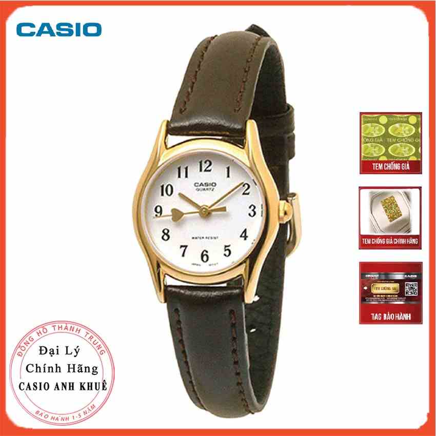 Đồng hồ nữ Casio LTP-1094Q-7B5RDF mặt nhỏ dây da