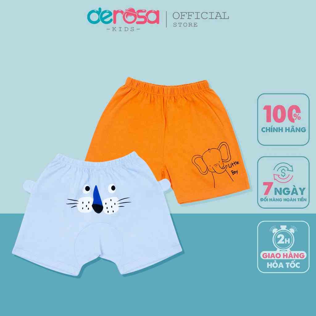 Quần short đùi DEROSA KIDS chất liệu cotton cho bé sơ sinh 3 - 24 tháng B063-B065