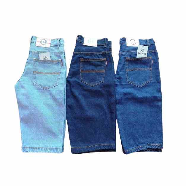 [Mã BMLTB35 giảm đến 35K đơn 99K] Quần Short Jean Nam BASIC MAN xanh Nước Biển