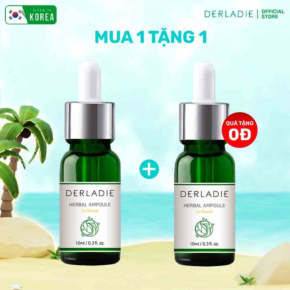 [MUA 1 TẶNG 1] Serum Tràm Trà Xẹp Mụn, Khô Cồi Derladie Herbal Ampoule For Blemish 10ML