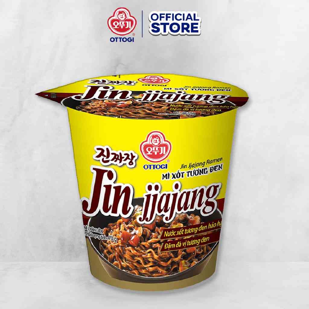 Mì Ly Jin jjajang xốt tương đen Ottogi 70g