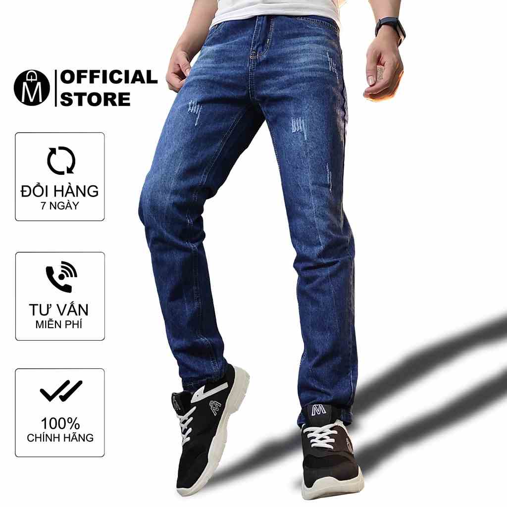 [Mã BMLTA35 giảm đến 35K đơn 99K] Quần jean nam Q156 (Xanh) MĐ