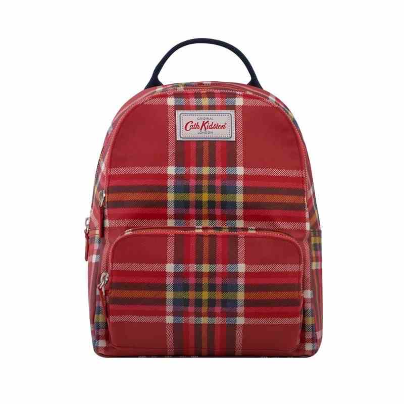 [Mã BMLTB200 giảm đến 100K đơn 499K] Cath Kidston - Balo Roller Clarendon Check - 983808 - Ruby