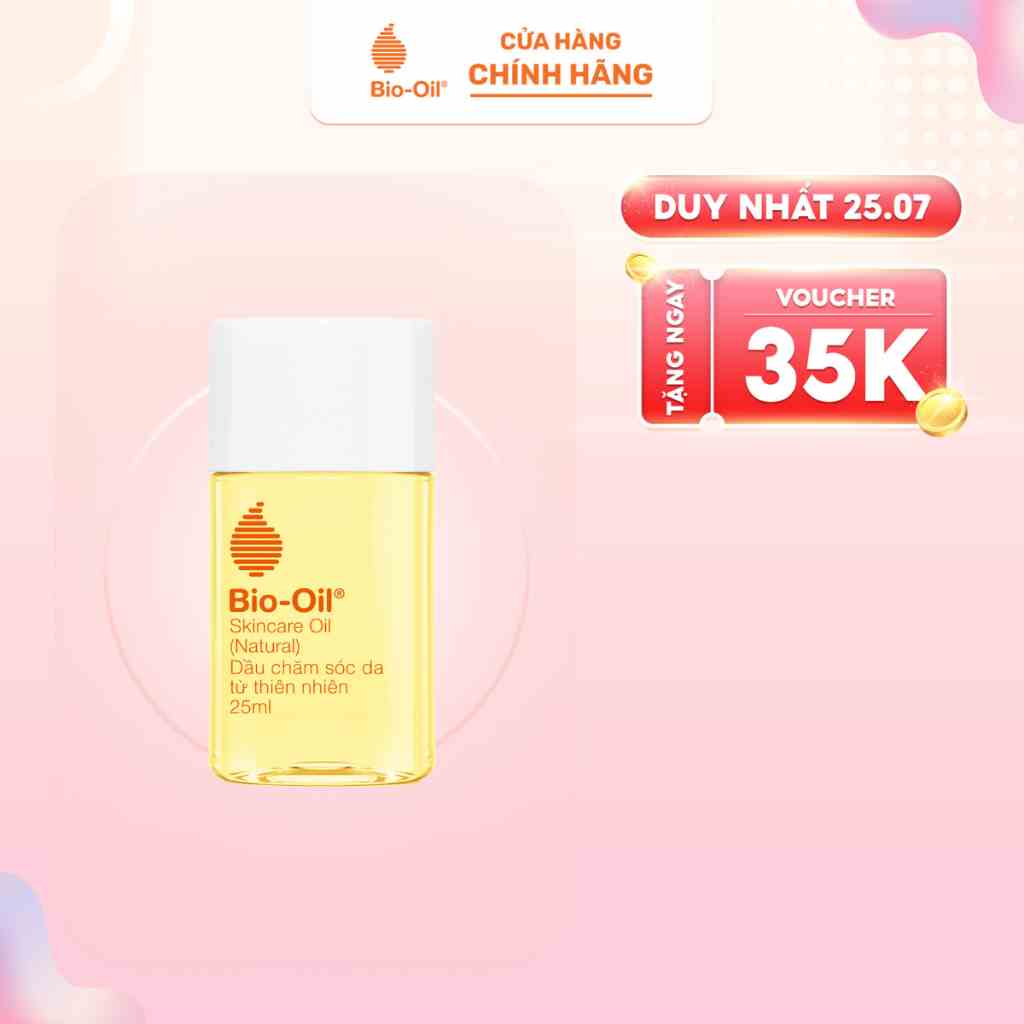 Dầu chăm sóc da từ Thiên Nhiên giúp giảm rạn dạ, mờ sẹo cho da nhạy cảm - BIO-OIL SKINCARE OIL (NATURAL) (chai 25ml)