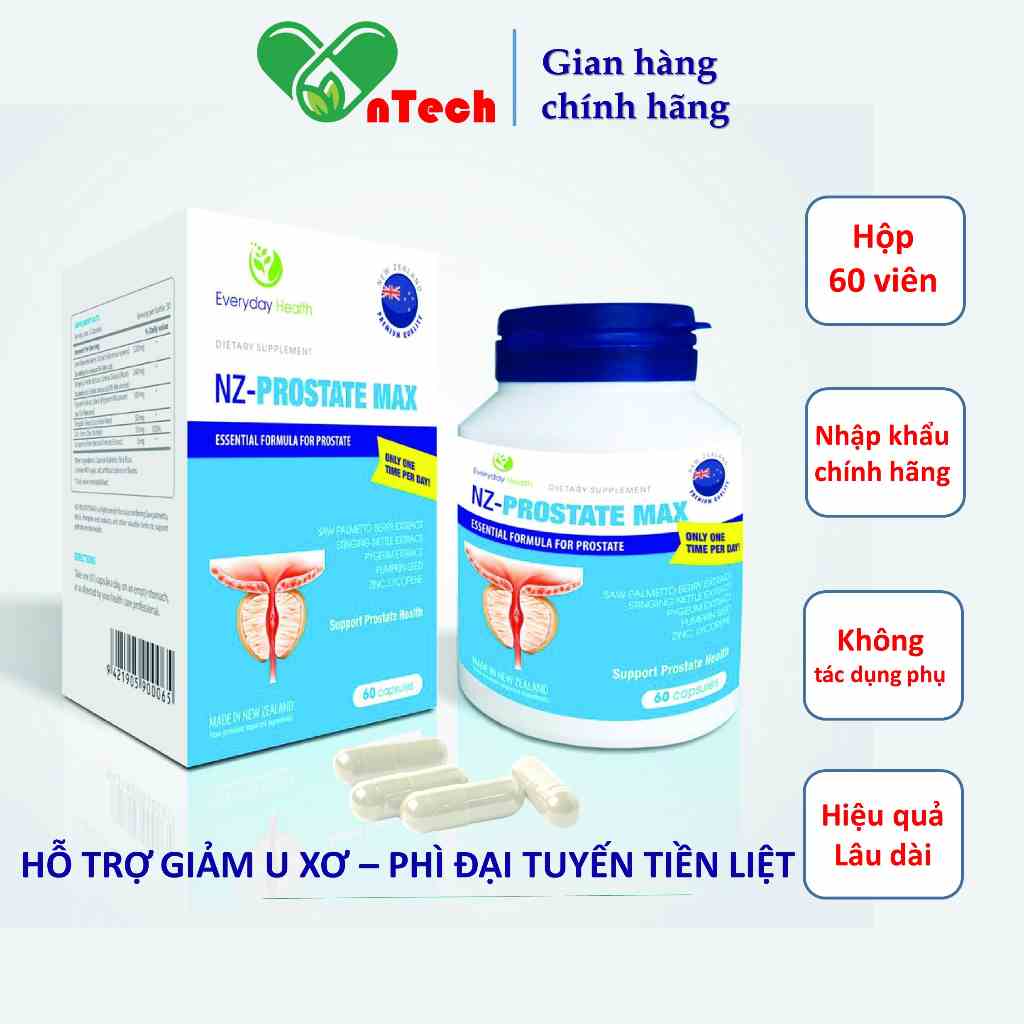 Everyday Health NZ - PROSTATE MAX hỗ trợ điều trị phì đại tuyến tiền liệt giảm viêm u xơ tuyến tiền liệt tuyến 60 viên