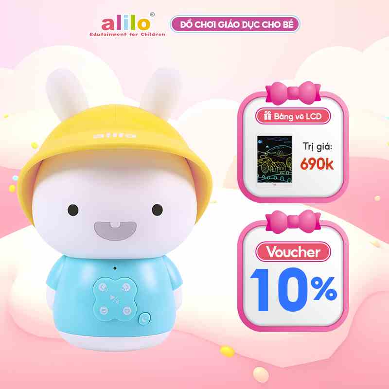 Đồ chơi âm nhạc giáo dục Alilo Baby Bunny G9S+  giáo dục sớm cho trẻ từ 0-4 tuổi, trợ lý giấc ngủ - Hàng chính hãng