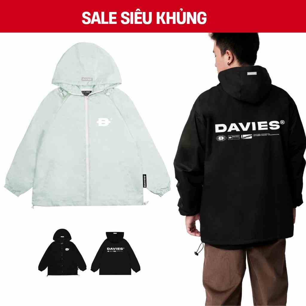 Áo khoác dù nam nữ có mũ local brand DAVIES Hooded Basic Jacket| D25-AK1