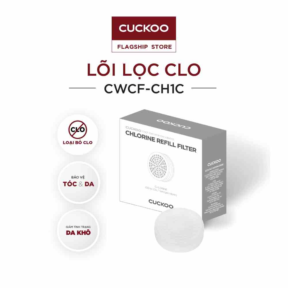 Phụ kiện vòi sen Cuckoo CWCF-CH1C: Lõi lọc Clo - Hàng chính hãng