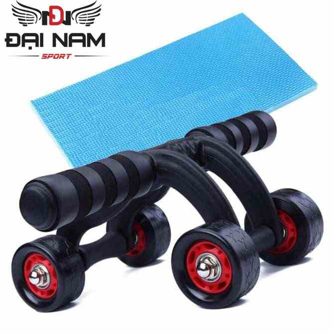 [Mã FAMALLT5 giảm 15% đơn từ 30k] Con Lăn Tập Cơ Bụng 4 Bánh Cỡ Lớn Chính Hãng Đại Nam Sport + Tặng Kèm Thảm Lót Đầu Gối