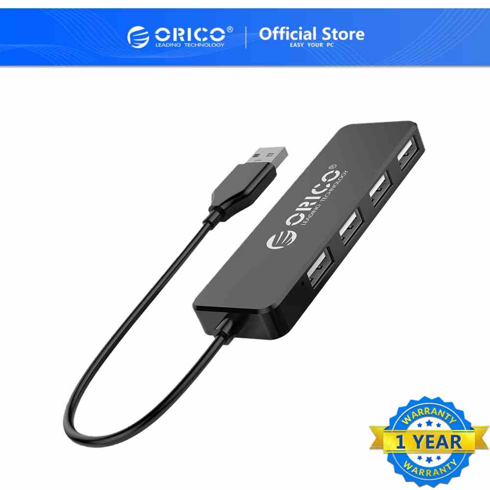 Bộ HUB ORICO FL01 4 Cổng USB 2.0 OTG tốc độ cao thích hợp cho máy tính iMac/máy tính bảng/laptop