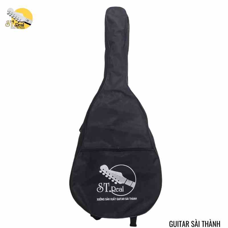 Bao Đàn Guitar ST.Real Guitar Sài Thành mã D18 1 Lớp Full Size chất liệu cotton có dây đeo và móc treo tường