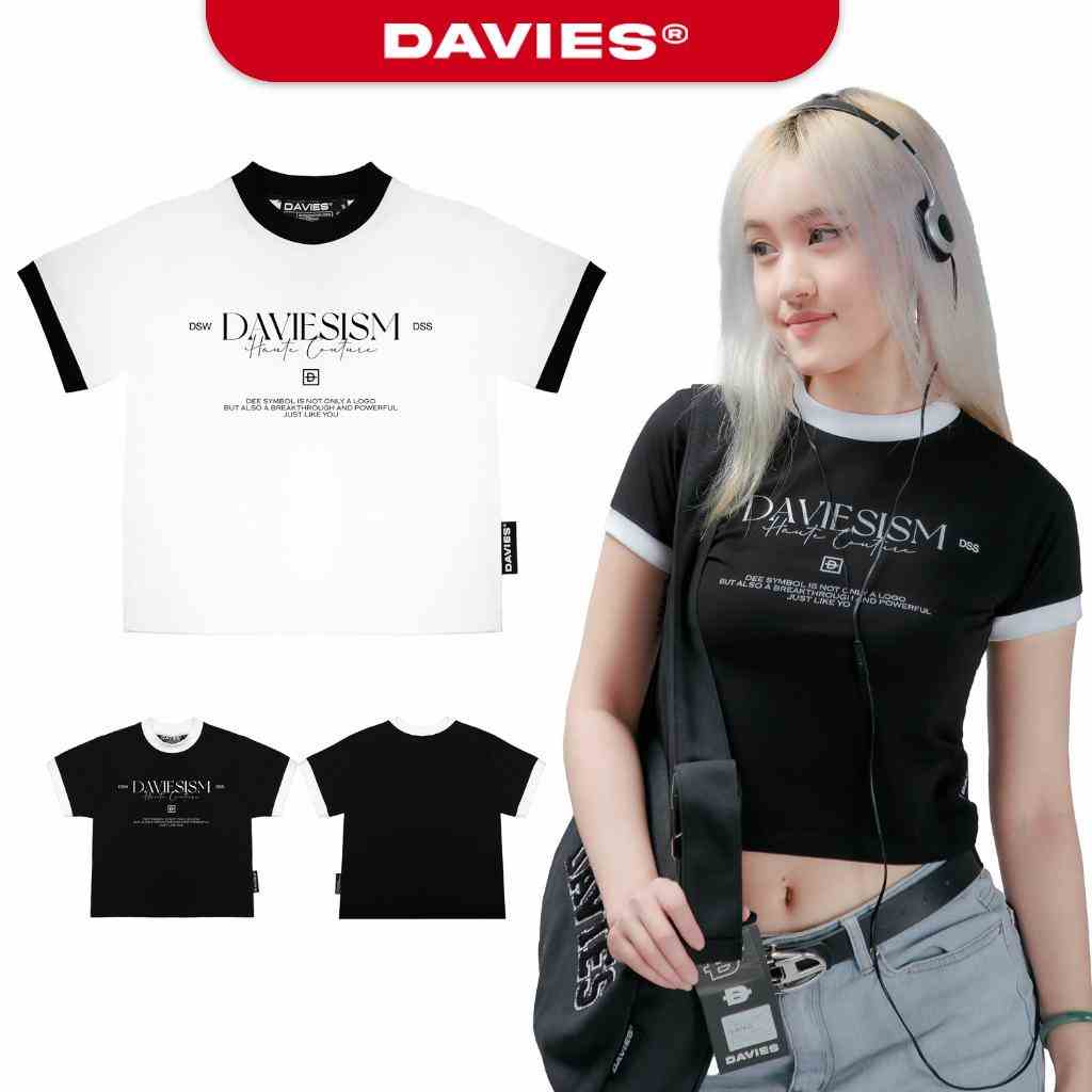 Áo thun baby tee tay ngắn độc đáo Couture local brand Davies | D31-T12