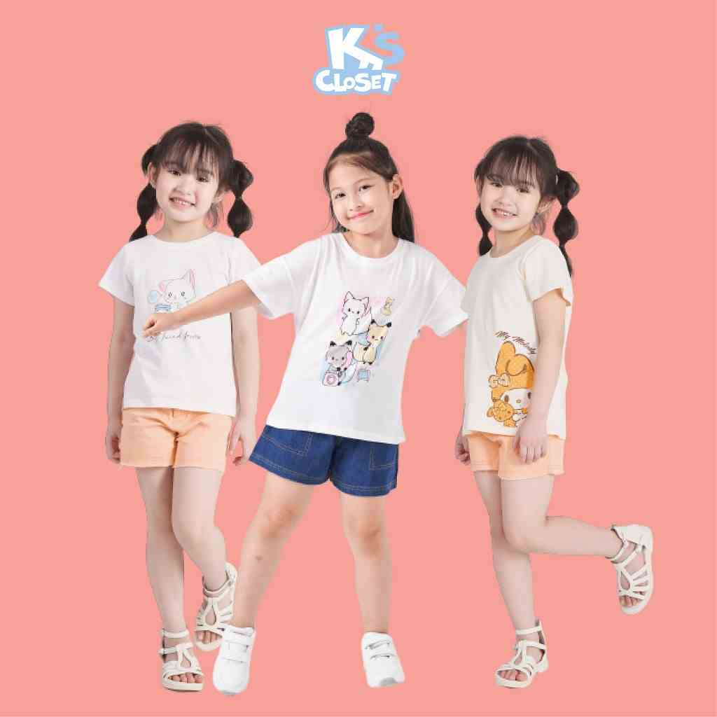 Áo Cộc Tay Ks Closet Cho Bé Gái (2 8 Tuổi) E077ONS / E099ONS /E098ONS