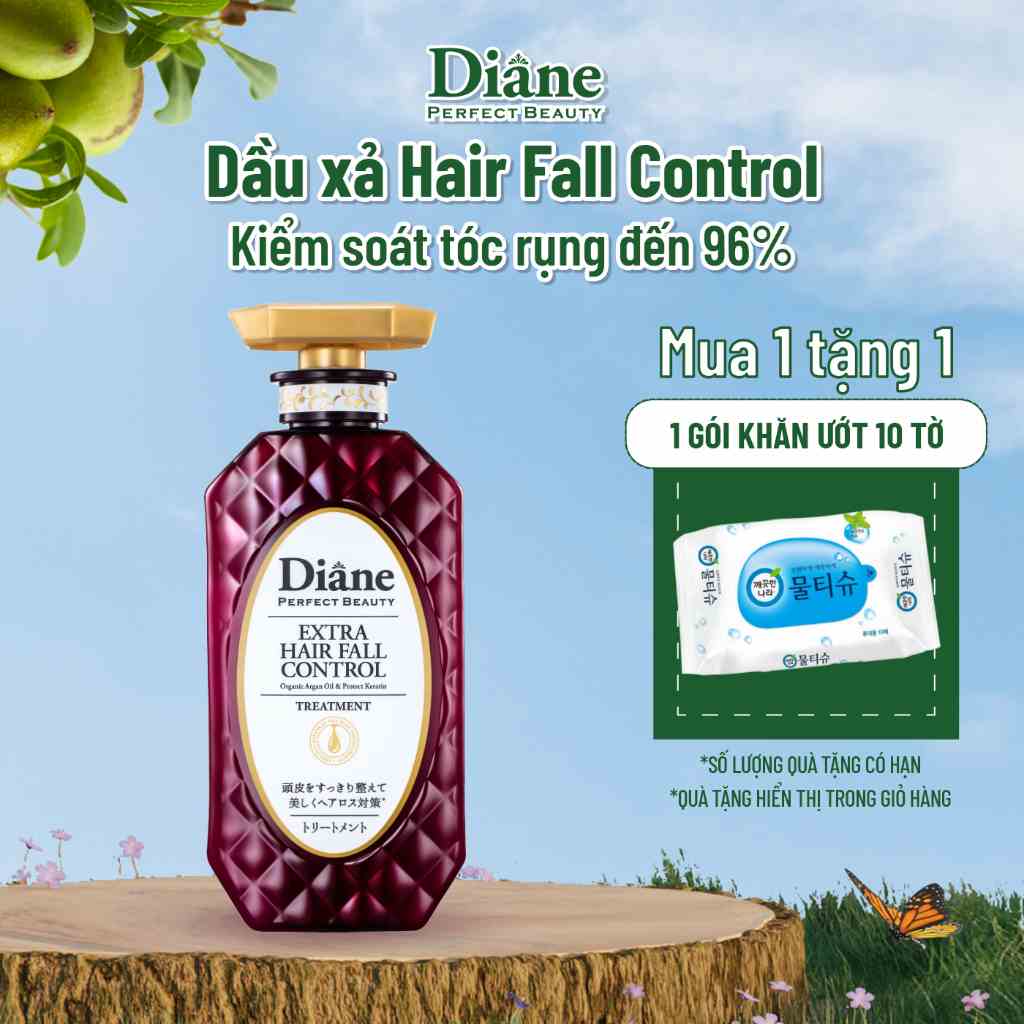 [Mã BMLTB35 giảm đến 35K đơn 99K] Dầu xả kiểm soát tóc rụng Moist Diane Extra Hair Fall Control 450ml