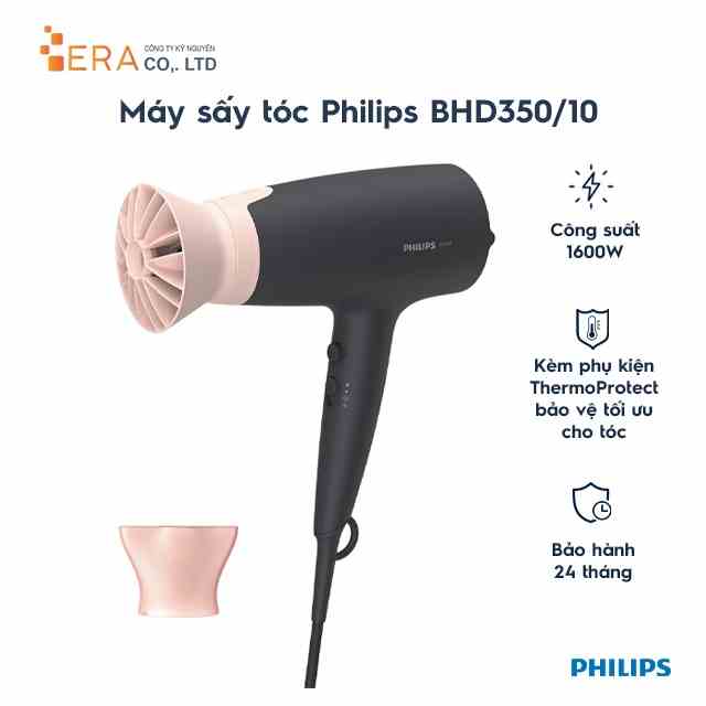 [Mã BMLTA35 giảm đến 35K đơn 99K] Máy sấy tóc Philips BHD350/10