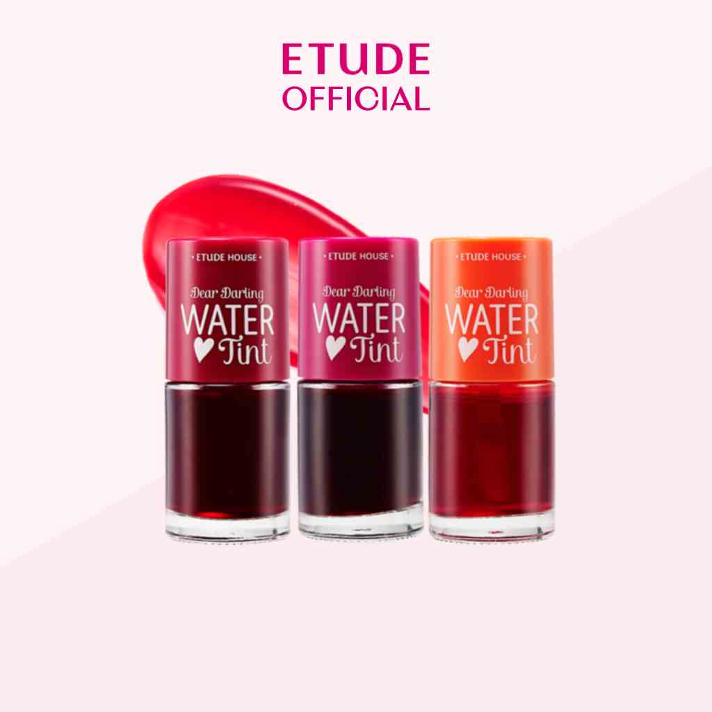 Son Tint ETUDE 9g Màu Sắc Ngọt Ngào Phong Cách Trẻ Trung Dear Darling Water Tint - son tint màu dâu tây, son tint màu cherry, son tint màu cam