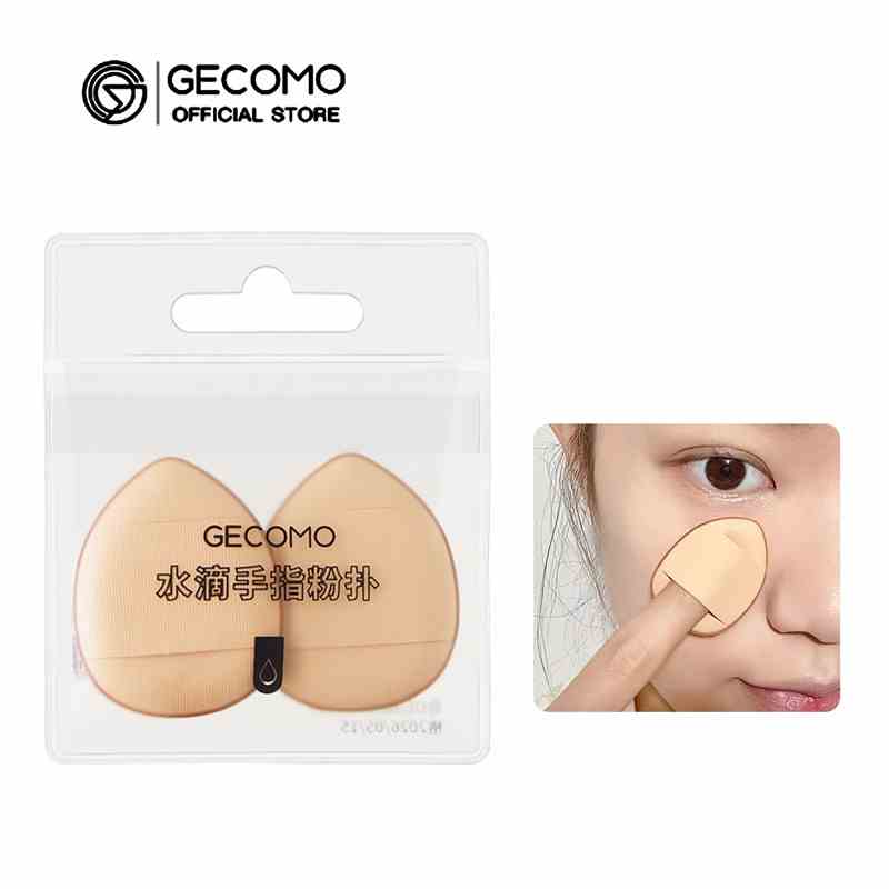 Set 2 Mút Trang Điểm GECOMO Mini Giúp Che Khuyết Điểm Mụn Và Quầng Thâm