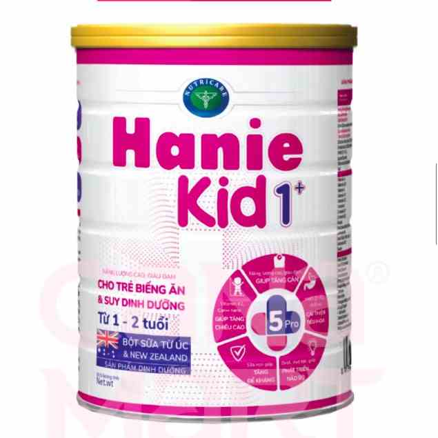 [Mã BMLTA35 giảm đến 35K đơn 99K] Sữa bột Nutricare Hanie Kid 1+ cho trẻ biếng ăn và suy dinh dưỡng (400g)