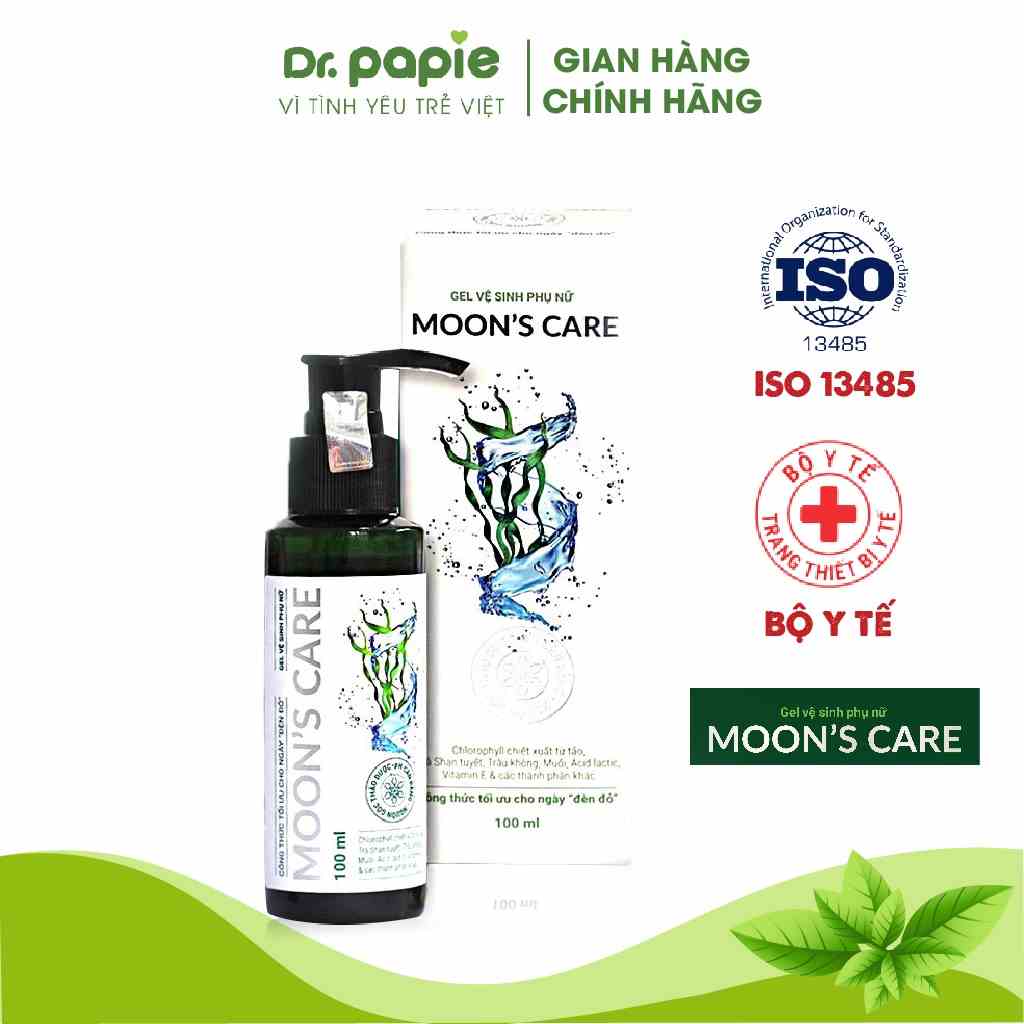 Dung Dịch Vệ Sinh Phụ Nữ Moons Care Cho Mẹ Bầu & Sau Sinh, Kháng Khuẩn, Giảm Nấm, An Toàn Cho Da Nhạy Cảm 100ml