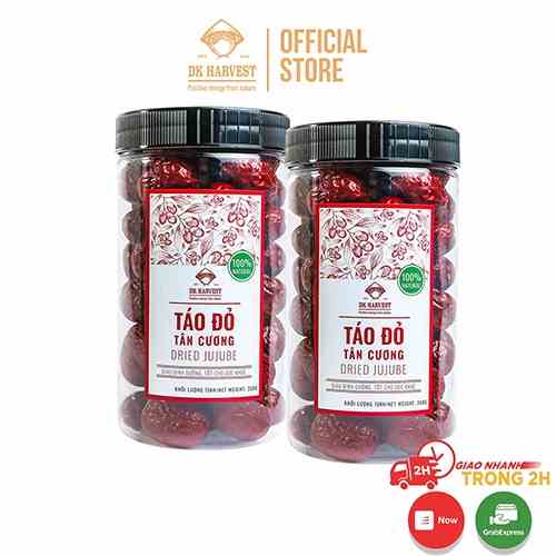 COMBO TIẾT KIỆM - 2 Hũ Táo Đỏ Khô Tân Cương DK Harvest - tác dụng giảm cân, cải thiện giấc ngủ