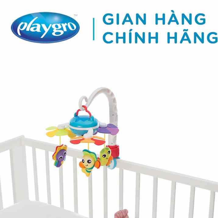 [Mã BMLTB35 giảm đến 35K đơn 99K] Đồ chơi treo nôi và xe đẩy phát nhạc Travel Mobile Playgro, cho bé sơ sinh đến 5 tháng