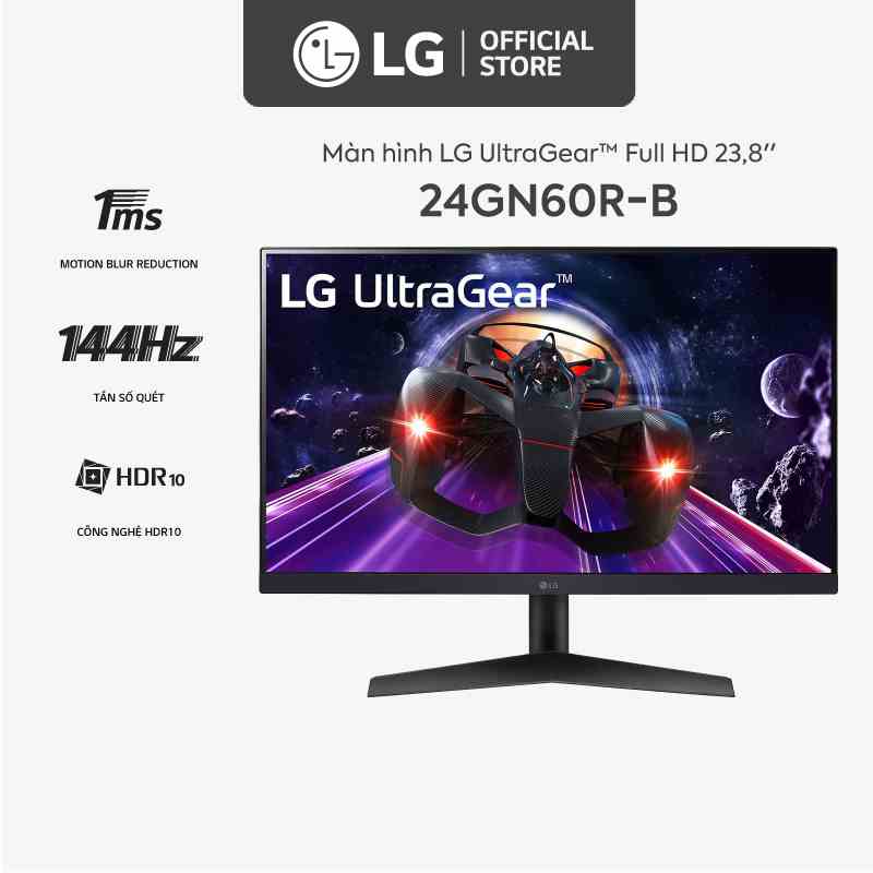 [Mã ELBAU5 giảm 5% đơn 300K] Màn Hình LG 24GN60R-B 23.8