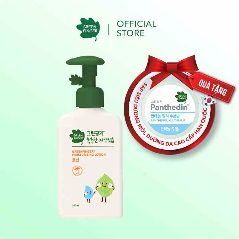 Sữa Dưỡng Thể Dưỡng Da dịu nhẹ cho bé (0-36 tháng) GREENFINGER CHOKCHOK MOISTURE LOTION 320ml (1 chai)