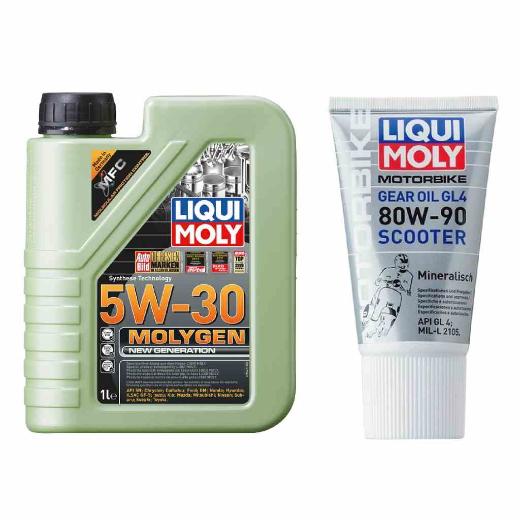 [Mã BMLTB200 giảm đến 100K đơn 499K] Combo nhớt Liqui Moly Molygen 5W30 1L + Hộp số liqui Moly 150ML dành cho xe ga