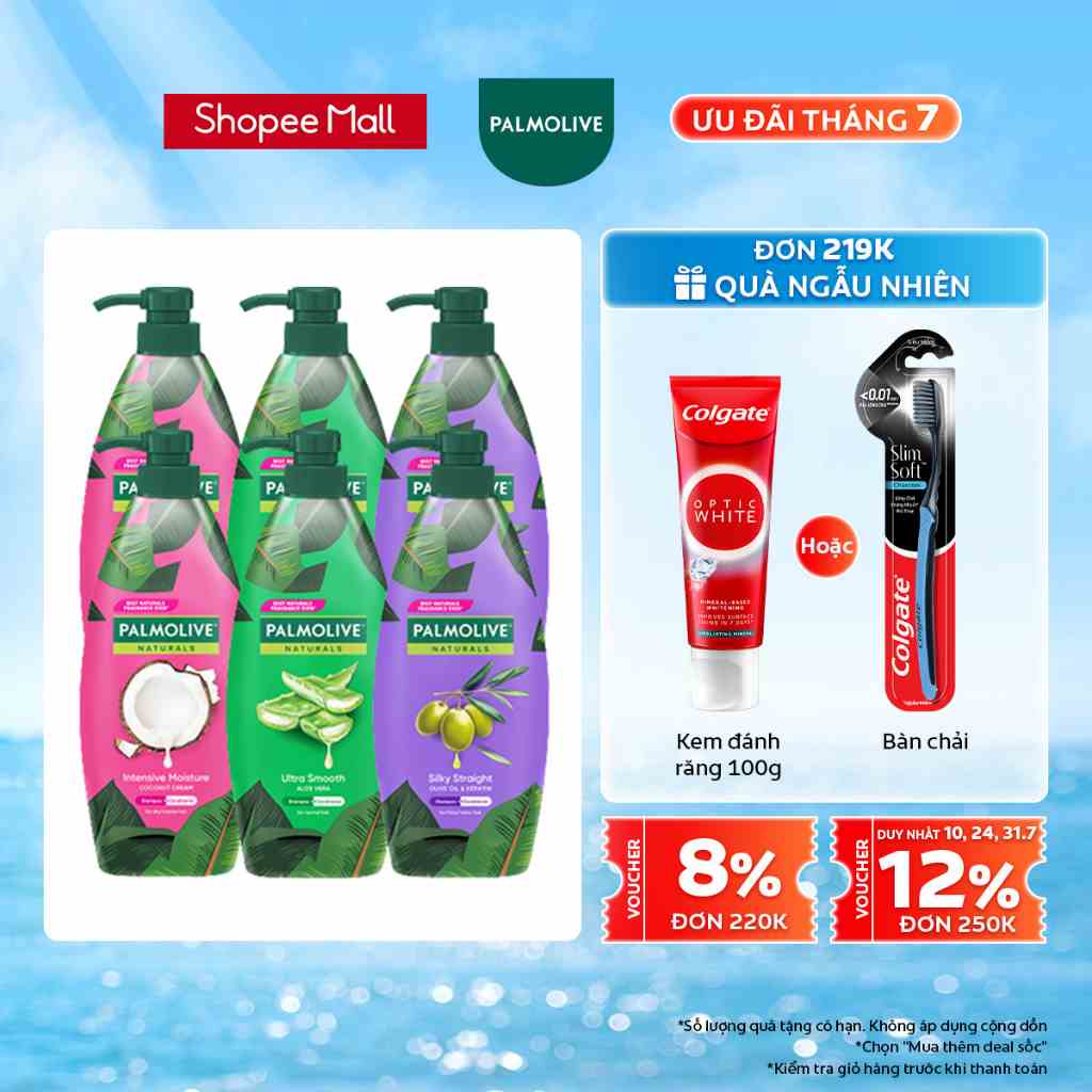 Bộ 2 Dầu gội Palmolive Naturals chiết xuất thiên nhiên 600ml