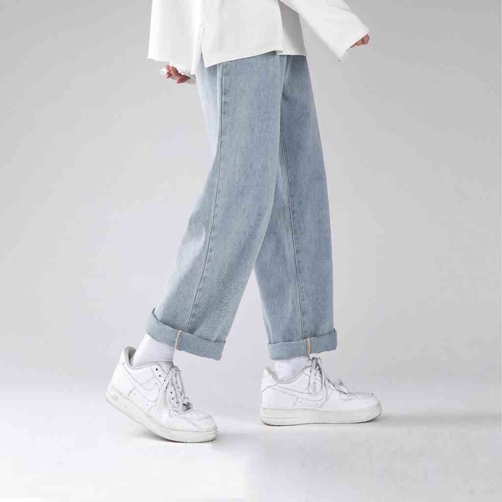 Quần JEAN BASIC SUÔNG Unisex N7 Oversize Nam Nữ phong cách Hàn Quốc Ullzang thời trang đường phố mùa hè