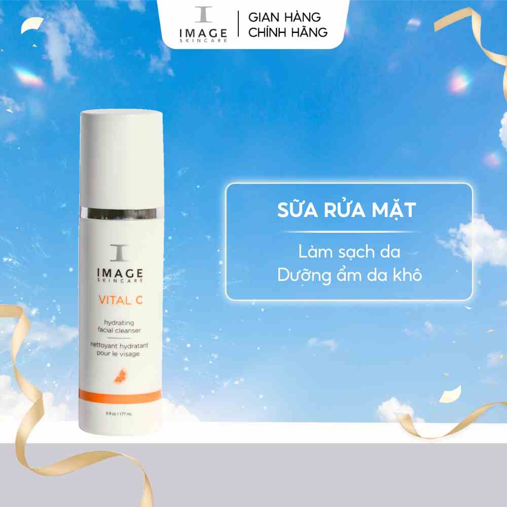 Sữa rửa mặt dưỡng ẩm phục hồi da Image Skincare Vital C Hydrating Facial Cleanser 177gr