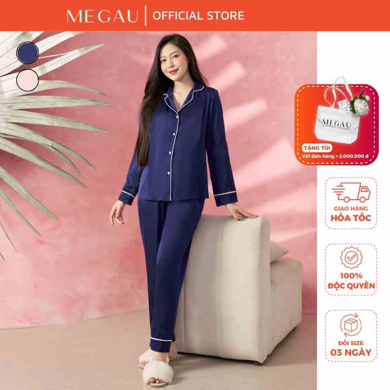 [Mã BMLTA35 giảm đến 35K đơn 99K] LISA - Set đồ ngủ dài tay cho mẹ bầu và sau sinh thương hiệu MEGAU