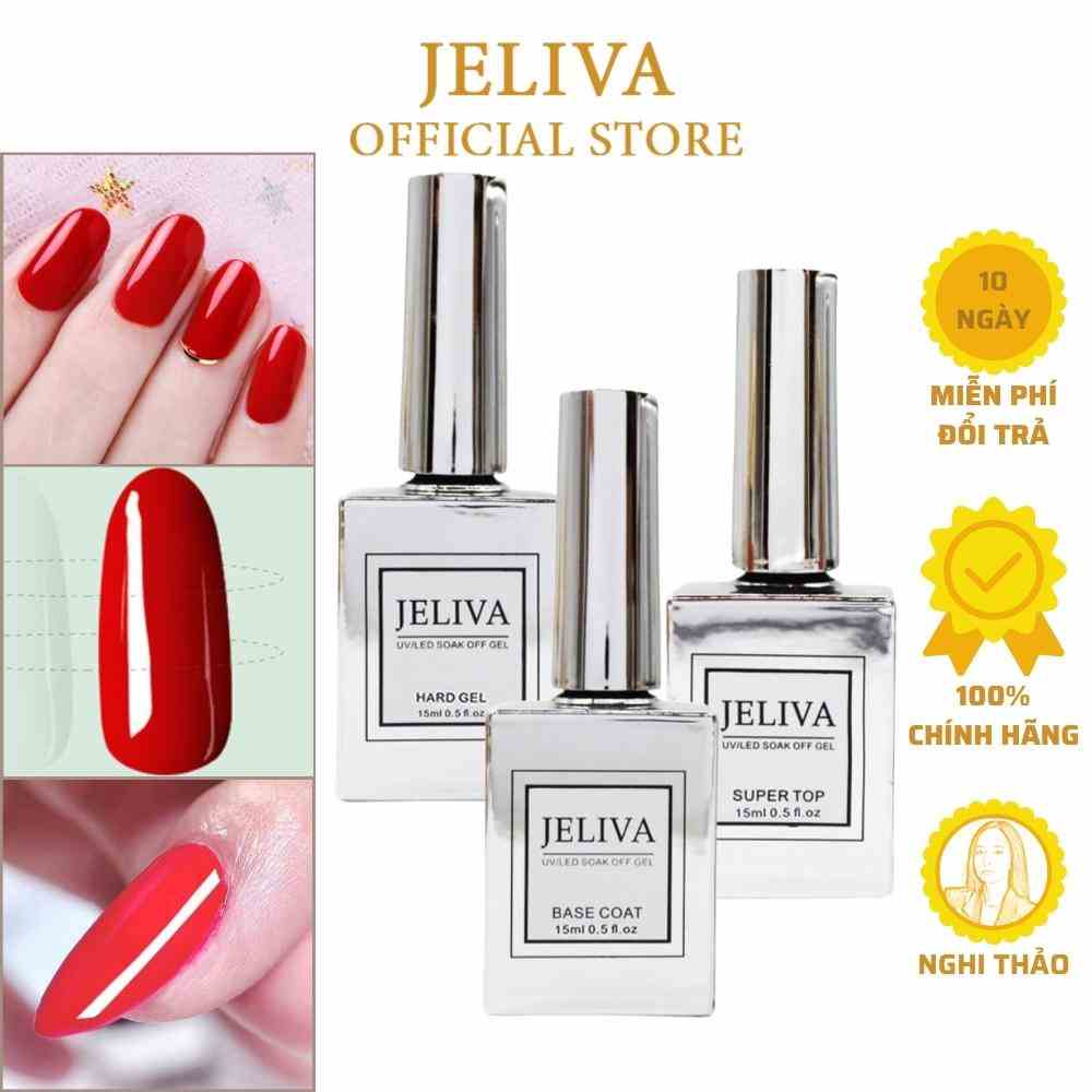 Base top JELIVA làm cứng móng 15ml